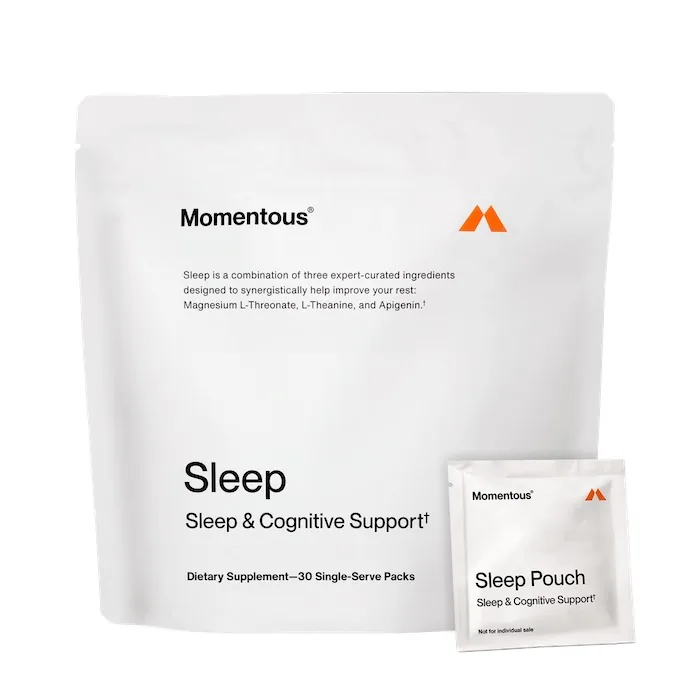Momentous Sleep supplement with pouch